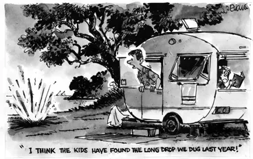 Image: "I think the kids have found the long drop we dug last year!" 27 December 2010