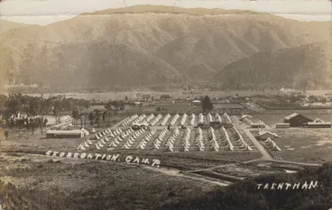 Image: Trentham Army Camp; ca WW1