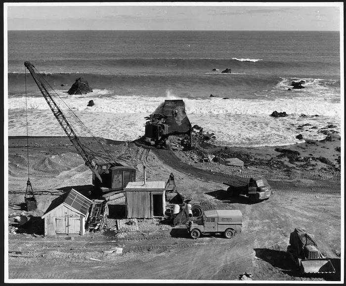 Sewerage outlet at Pencarrow