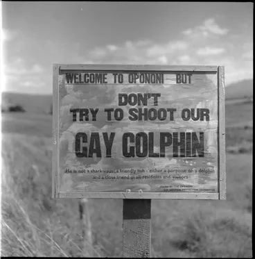 Image: Welcome to Opononi sign