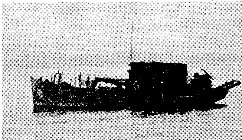 Japanese barge captured by the New Zealanders, their first important prize in their Solomon Islands campaign. (Evening Post, 23 October 1943)