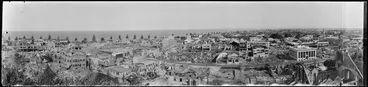 Image: Creator unknown: Panoramic negative of Napier showing the effects of the 1931 Hawke's Bay earthquake
