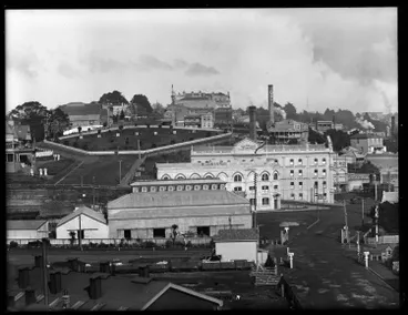 Image: Emily Place and Beach Road, Auckland Central, 1904