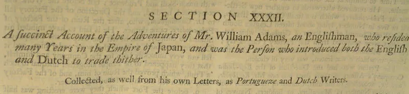 A succinct account of the adventures of Mr William Adams.