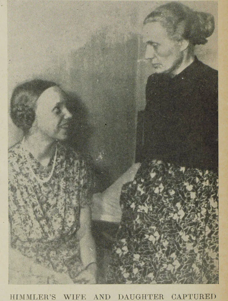 Himmler's wife and daughter captured