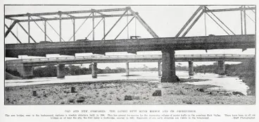 Image: Old and new compared: the latest Hutt River bridge and its predecessor