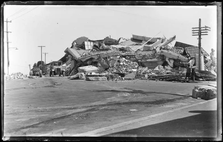 Ruins of Napier Hospital, 1931
