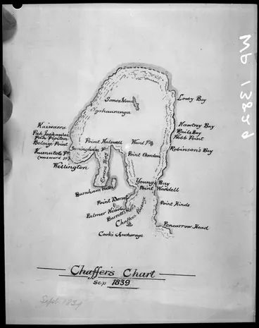 Image: Captain Chaffers Chart, of Port Nicholson
