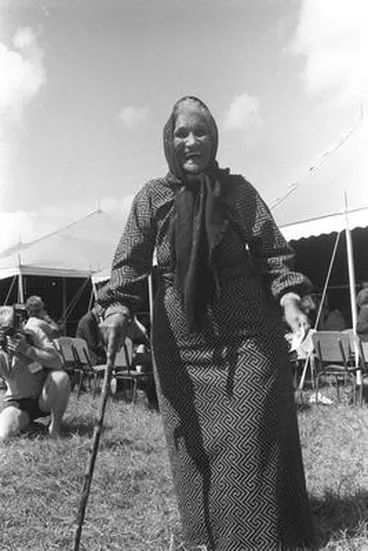 Image: Whina Cooper at Waitangi