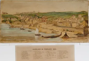 Image: Auckland in February 1844.