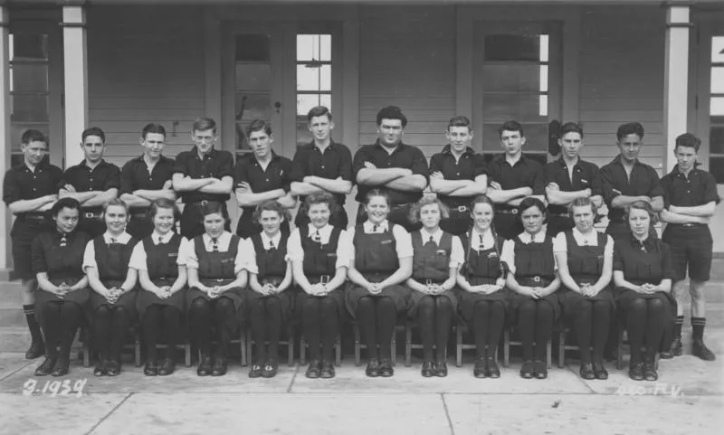 Group portrait, Wairoa District High School