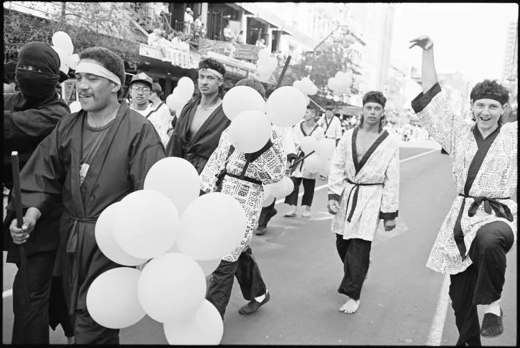Farmers Santa Parade, Queen Street, 1989