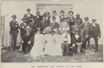 Image: The committee and judges at the show