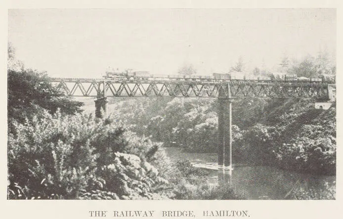 The railway bridge, Hamilton