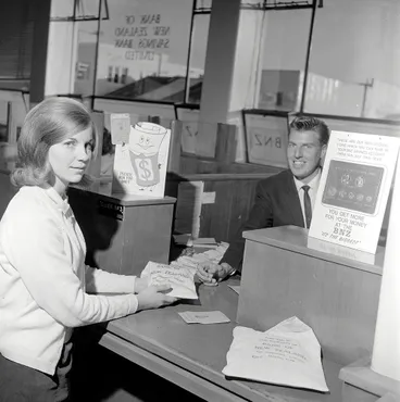 Image: Training for decimal currency; Bank of New Zealand; ca. 1967