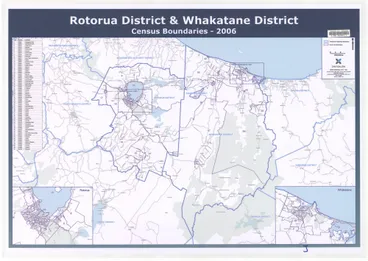 Image: Rotorua District & Whakatāne District - Census Boundaries 2006