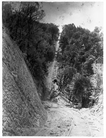 Image: Waiorongomai Tramway incline on Mount Te Aroha, Piako County
