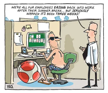 Image: Easing back into work after summer break