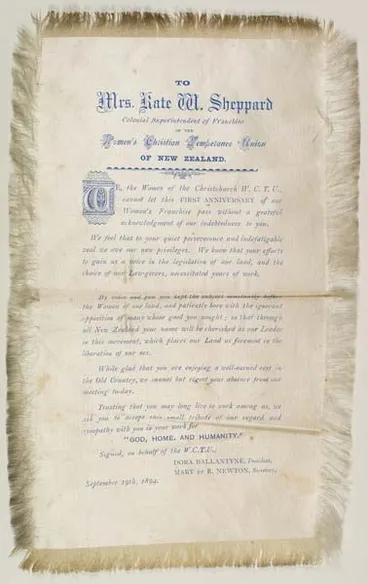 Image: Thanking Kate Sheppard