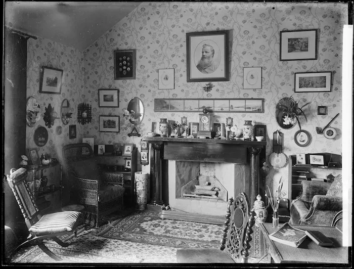 Sitting room interior - Photograph taken by Frank J Denton
