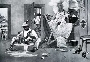 Racist cartoon Image: Racist cartoon