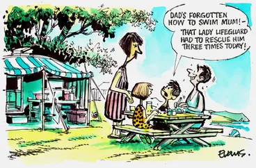 Image: Evans, Malcolm Paul, 1945- :The lifeguard. 4 January 2014