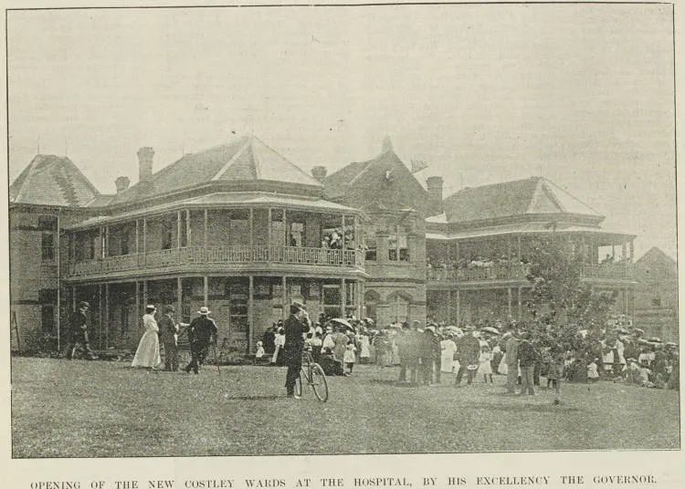 Opening of the new Costley wards at the hospital, by His Excellency the Governor