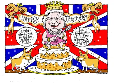 Image: Hodgson, Trace, 1958- :'I told them not to make a big fuss...but I hope you all have a lovely day off'. 3 June 2012