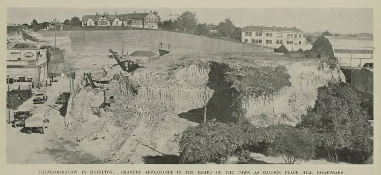 Transformation in Hamilton: changed appearance in the heart of the town as Garden Place Hill disappears