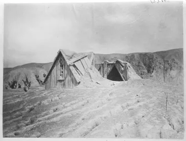 Image: Ruins of the Mission Chapel at Te Wairoa, 1886