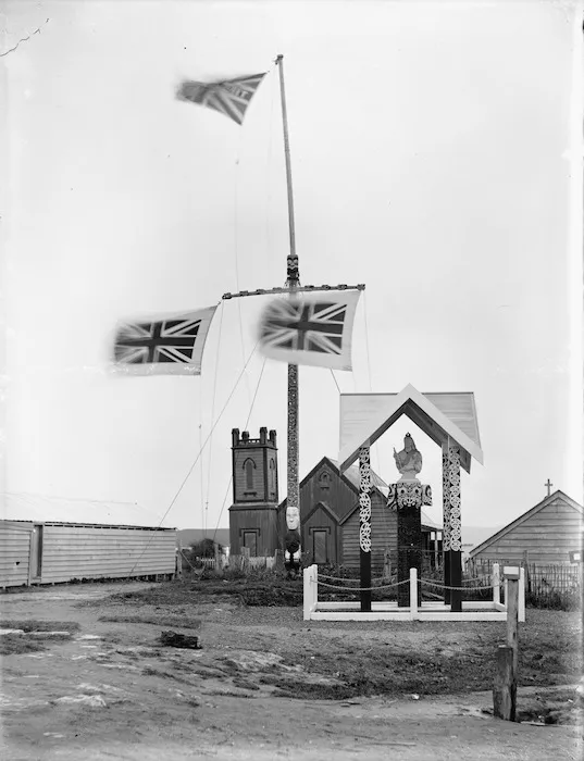 Monument and St Faith's Church, Ohinemutu, Rotorua