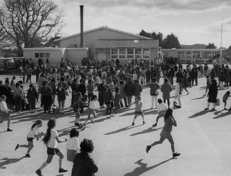 Netball field day, Māngere, 1972
