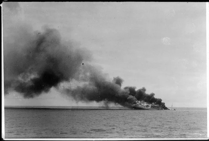 Sinking of Ramb I by HMS Leander
