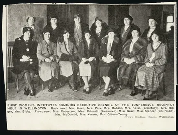 Image: First Women's Institutes Dominion Executive Council