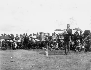 Image: Ross, Malcolm, 1862-1930 :The address from the chiefs [vice-regal visit to Ruatoki]