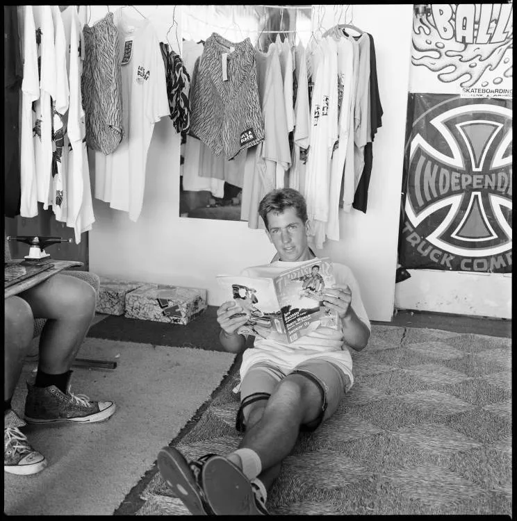 Blue Tile Lounge Skateboard shop, Symonds Street, Eden Terrace, 1990