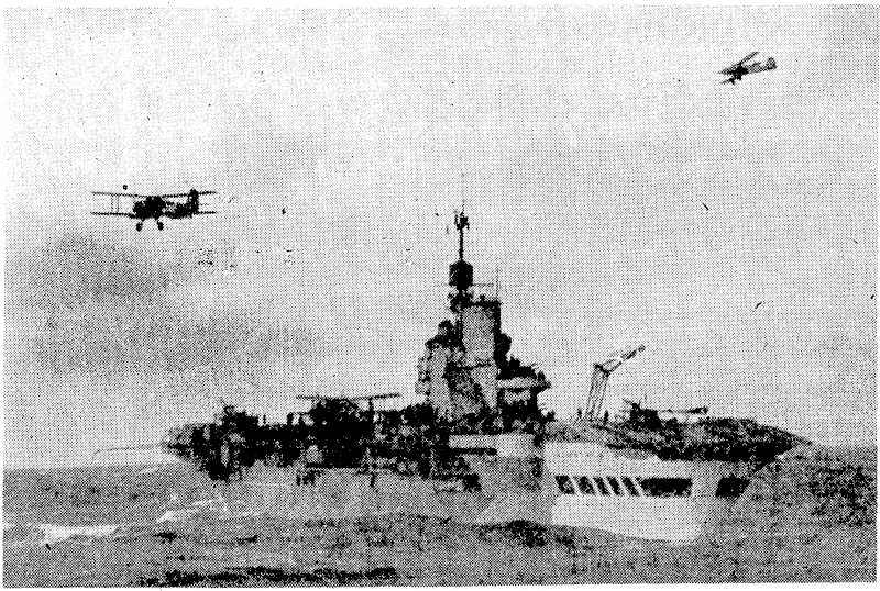 EM. aircraft-carrier Victorious, which has been lent to the United States and is now operating in the Pacific against the Japanese. Albacore aircraft of the Fleet Air Ann are seen preparing to land on the carrier s deck. (Evening Post, 26 October 1943)