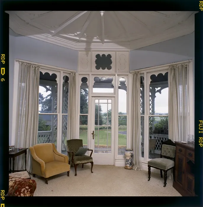 Interior view of Oneida Homestead, Fordell, near Whanganui