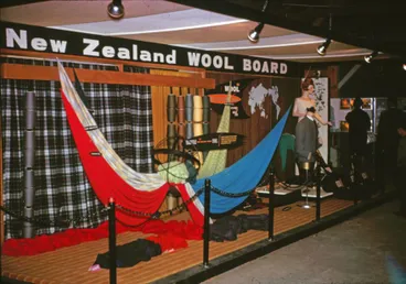 Image: Milne and Choyce instore display for the New Zealand Wool Board