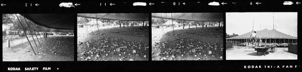 The Moscow Circus’s big top being dismantled