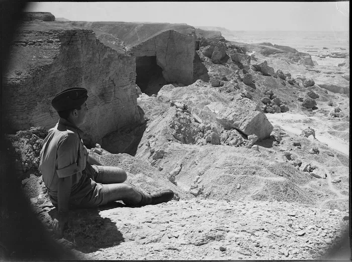 Tura caves from above, Egypt - Photograph taken by G Kaye