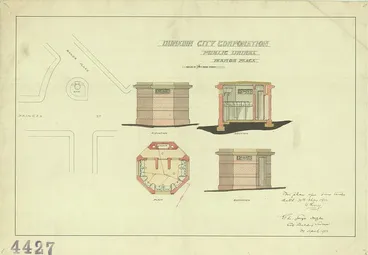 Image: Manor Place Public Urinal plans, 1912