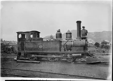 Image: Old class "L" steam locomotive, no. 509 (2-4-0 type), the Public Works Department, Whangarei