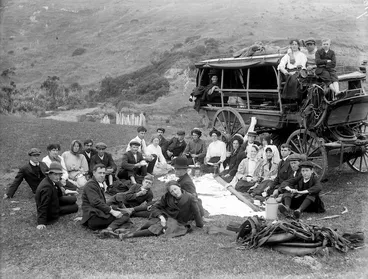 Image: Group picnicking