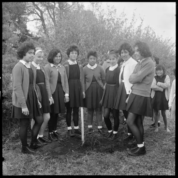 Image: Matapihi School Arbor Day tree planting.