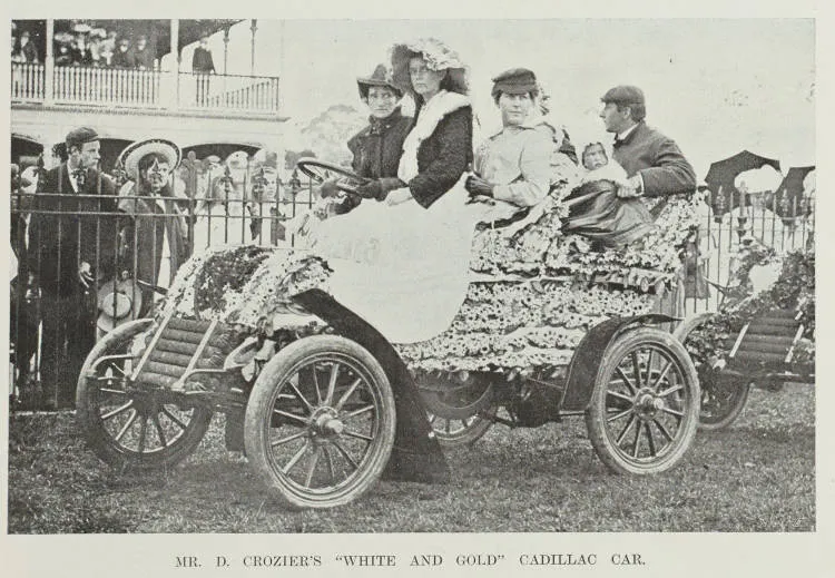 Mr. d. crozier's 'white and gold' Cadillac car