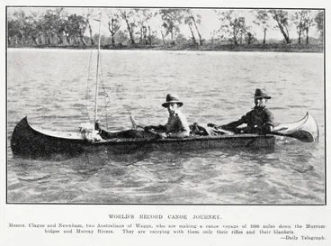 World's record canoe journey Image: World's record canoe journey