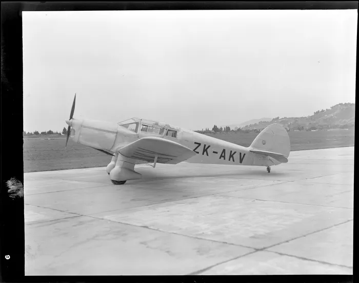 Wellington Aero Club, Proctor ZK-AKV airplane, Rongotai airport, Wellington