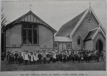 Image: The new Catholic school at Paeroa, opened Sunday 29 April 1900