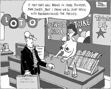 Image: Ekers, Paul, 1961- :Lotto. Weekend Herald, 31 July 2004.